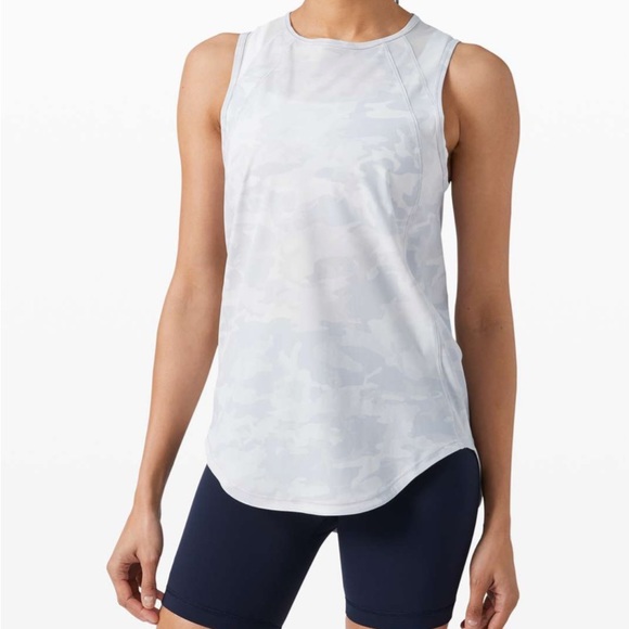 lululemon athletica Tops - Lululemon Sculpt Tank Incognito Camo Alpine White